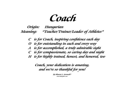 true definition of a coach.